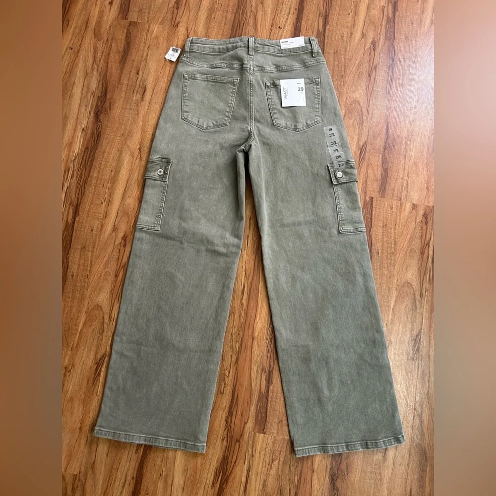 Vervet Lindsey 90s Vintage Loose Fit Wide Leg Stretch Cargo Pant Womens Size 29 - Picture 7 of 14